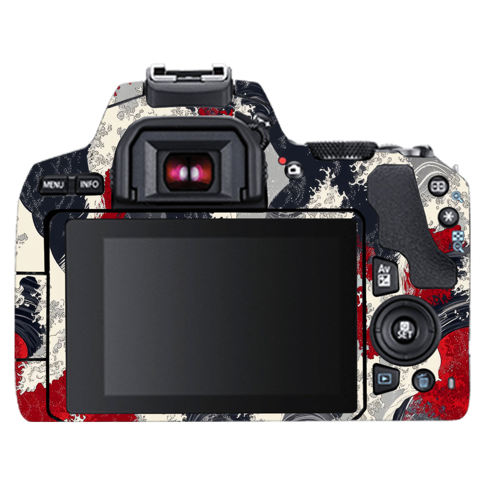 Abstract Waves Canon EOS 200D II Camera Skin