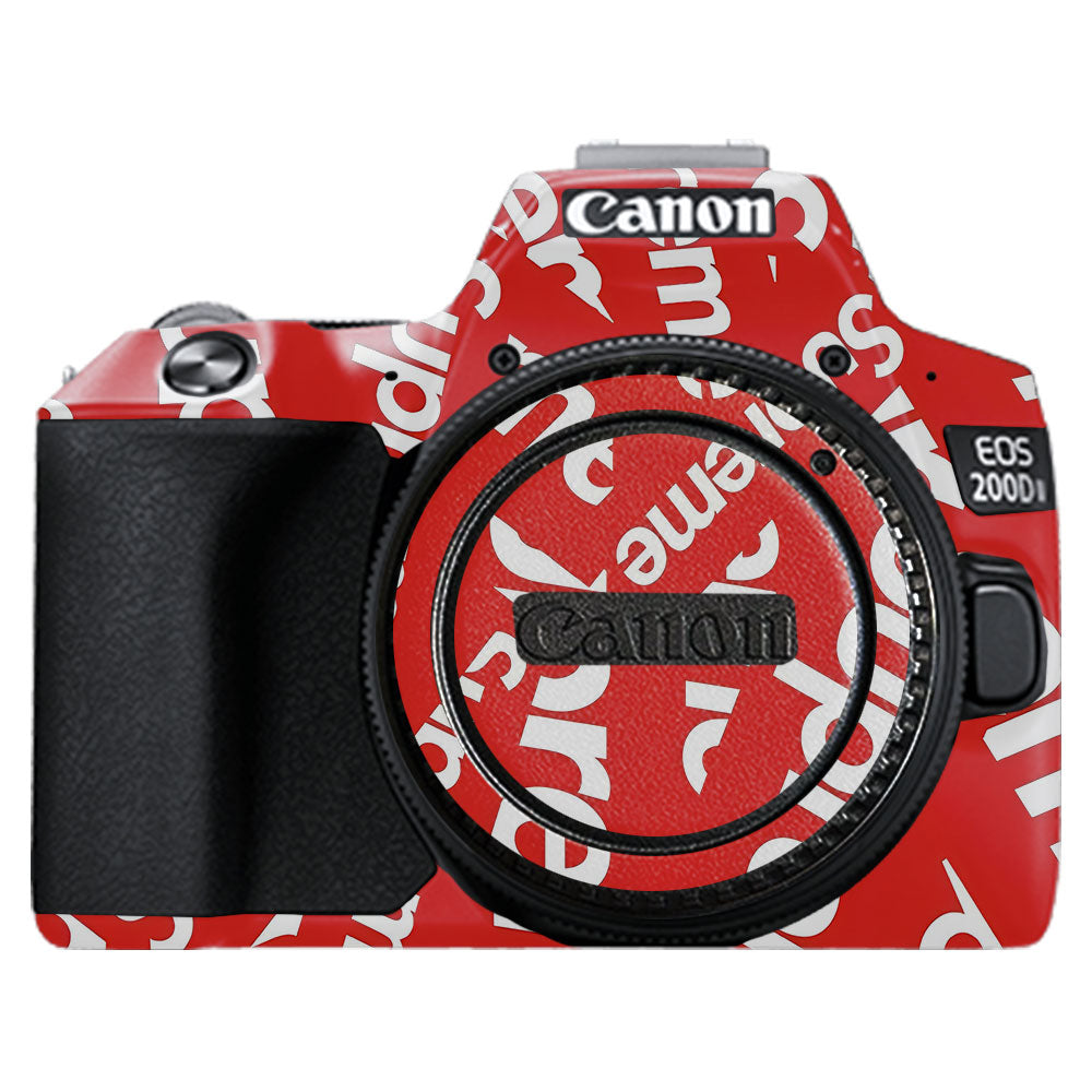 Supreme Red Canon EOS 200D II Camera Skins