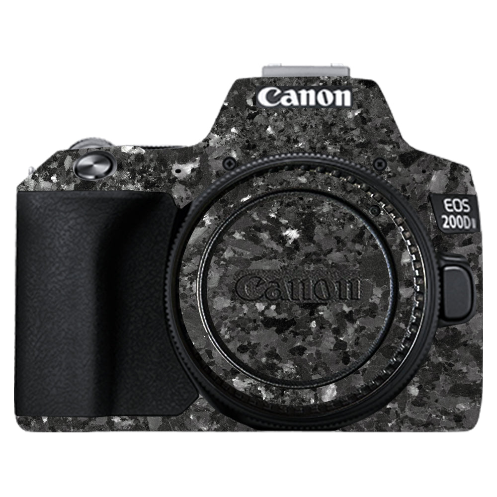 Black Granite Canon EOS 200D II Camera Skins
