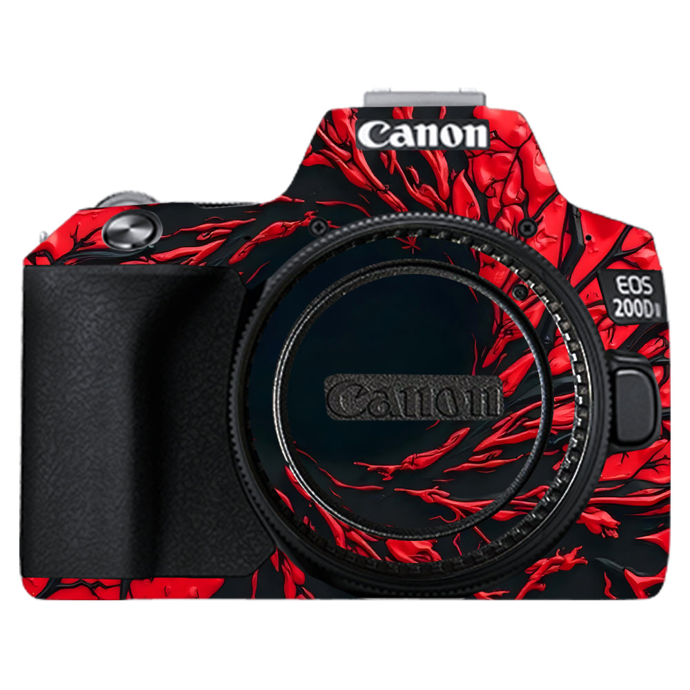 Venom Red Canon EOS 200D II Camera Skins