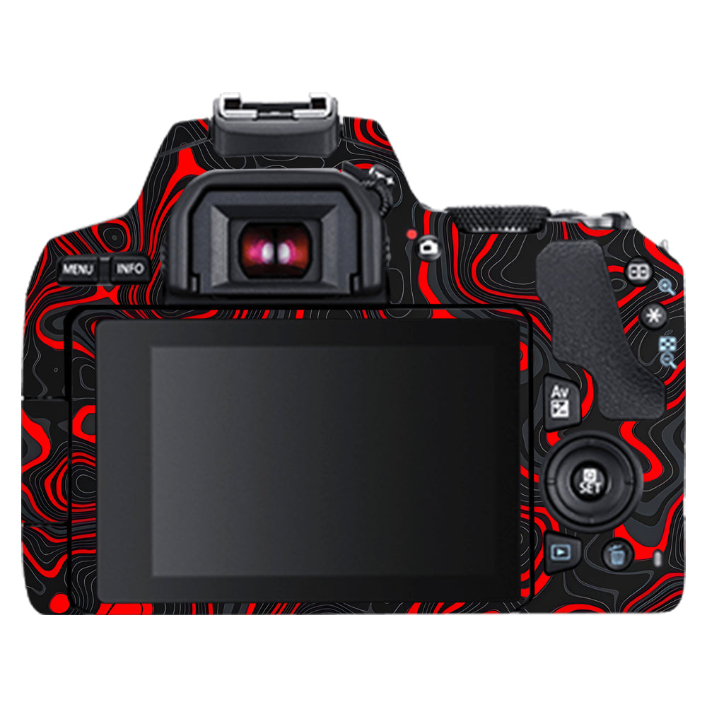 Crimson Waves Canon EOS 200D II Camera Skins