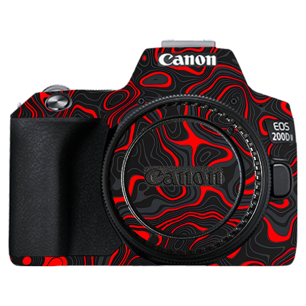 Crimson Waves Canon EOS 200D II Camera Skins