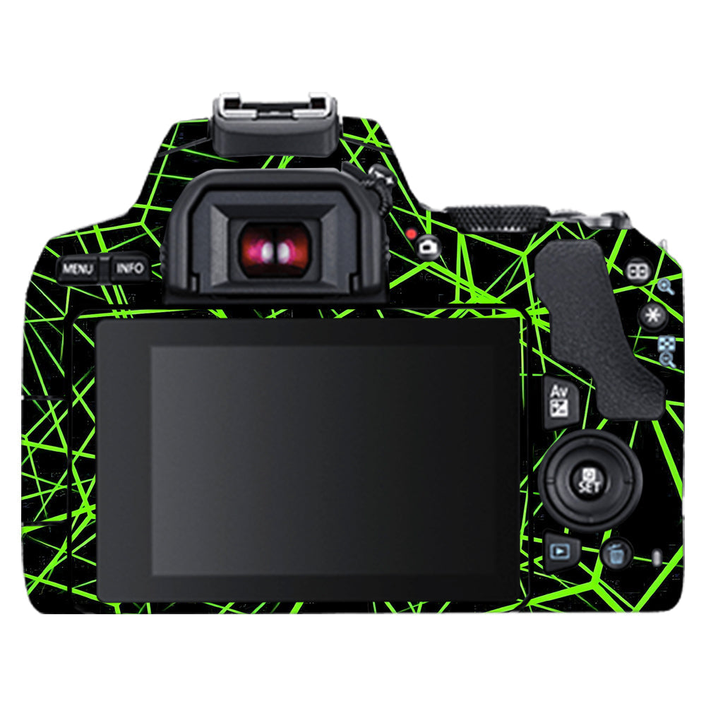 Neon Grid Canon EOS 200D II Camera Skins