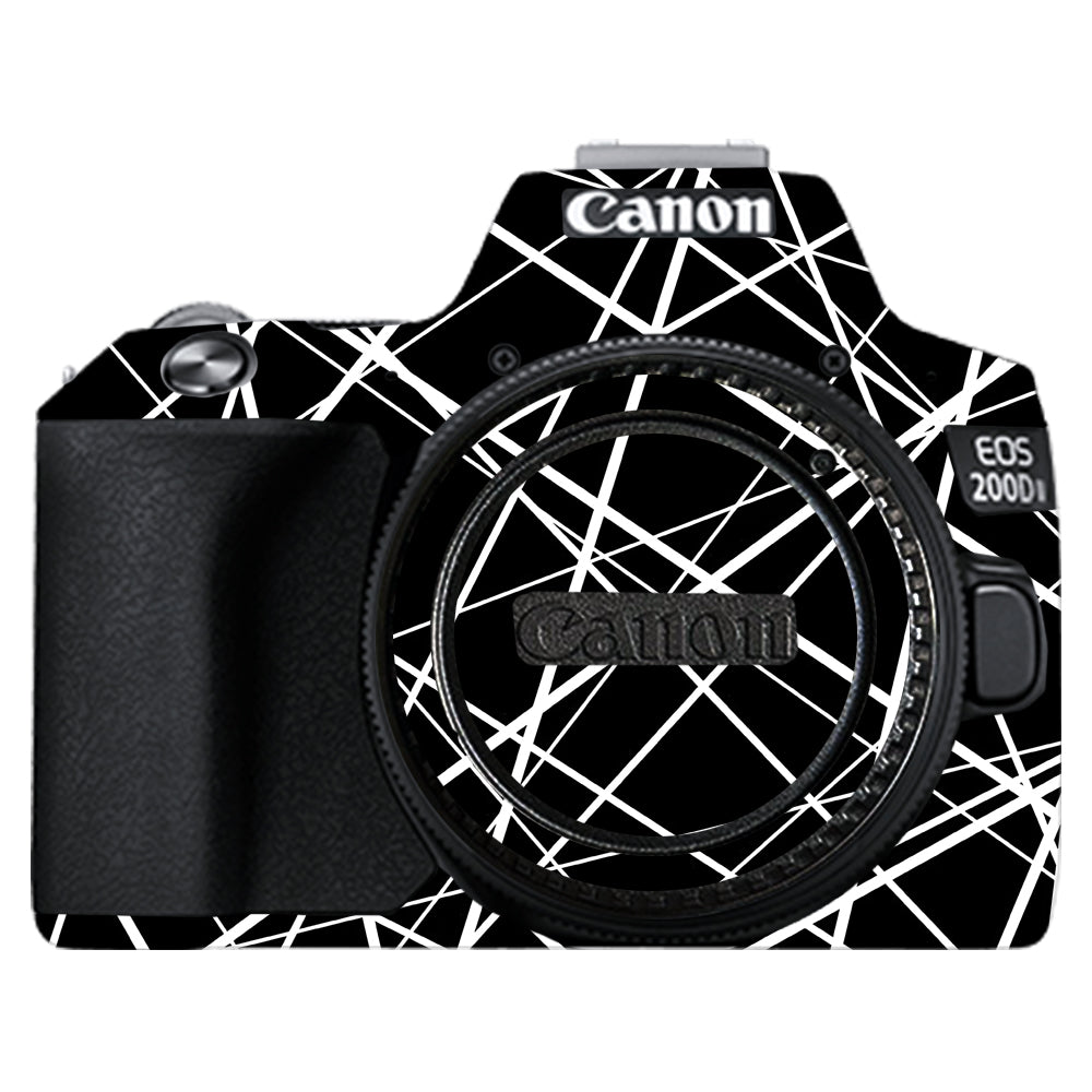 Mono Grid Canon EOS 200D II Camera Skins