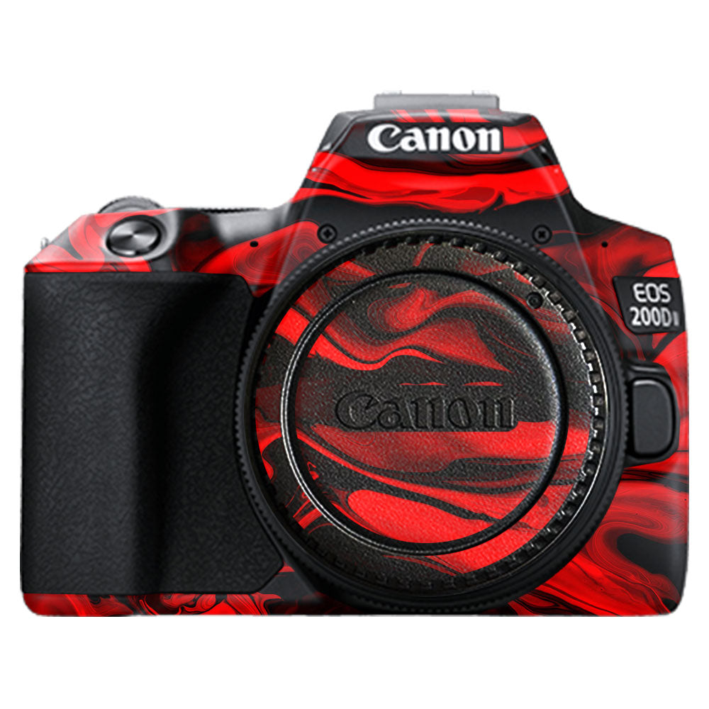 Red Lava Flow Canon EOS 200D II Camera Skin