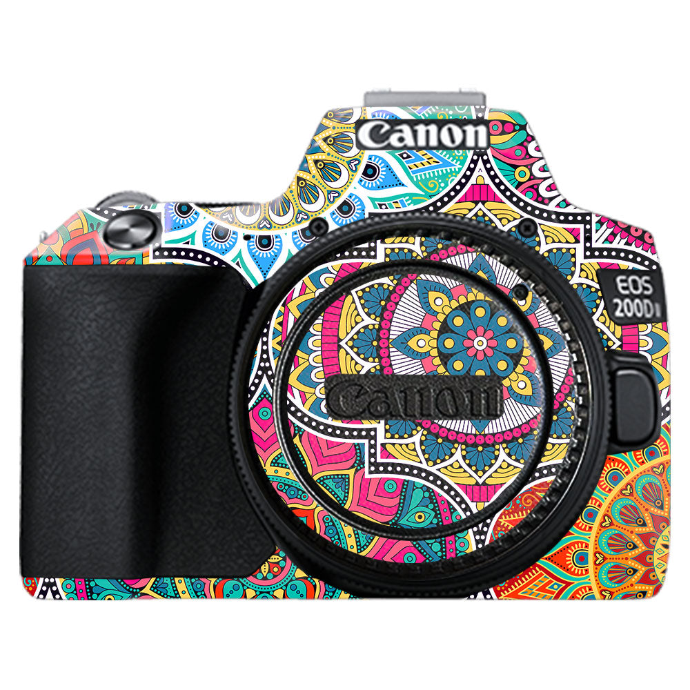 Boho Mandala Tile Pattern Canon EOS 200D II Camera Skin