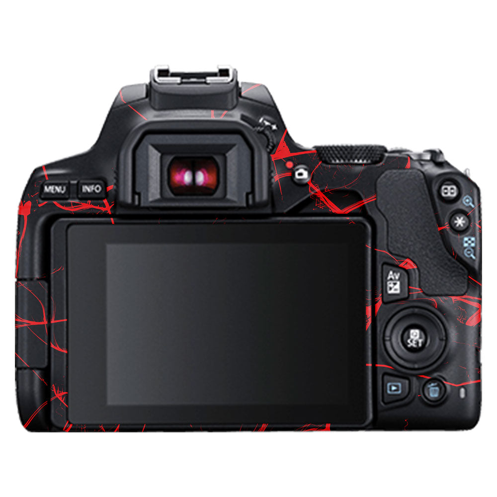 Red Neural Grid Canon EOS 200D II Camera Skin