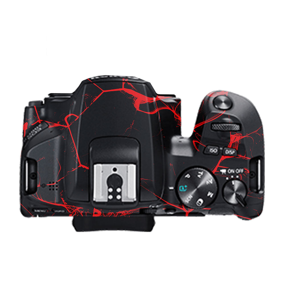 Red Neural Grid Canon EOS 200D II Camera Skin