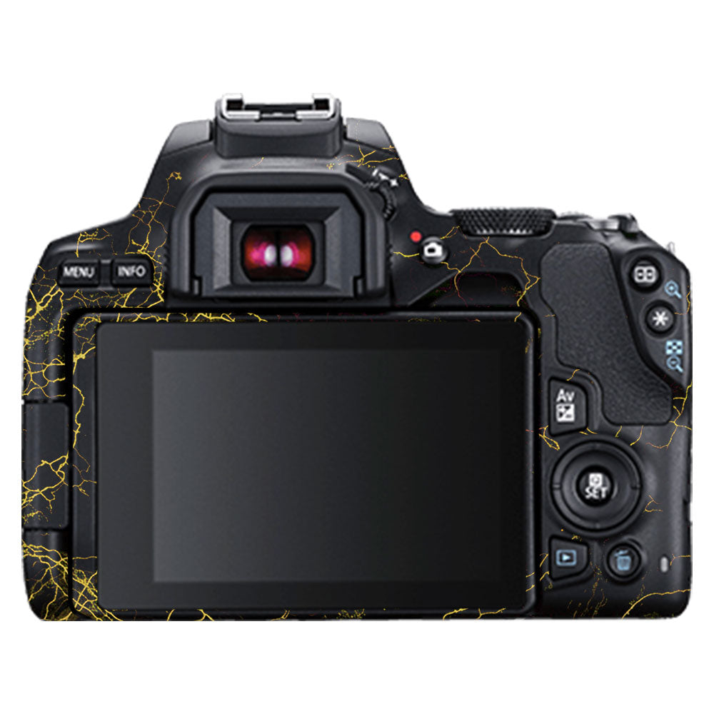 Electric Gold Veins Canon EOS 200D II Camera Skin