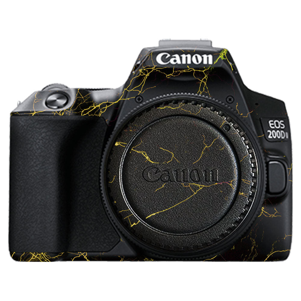 Electric Gold Veins Canon EOS 200D II Camera Skin