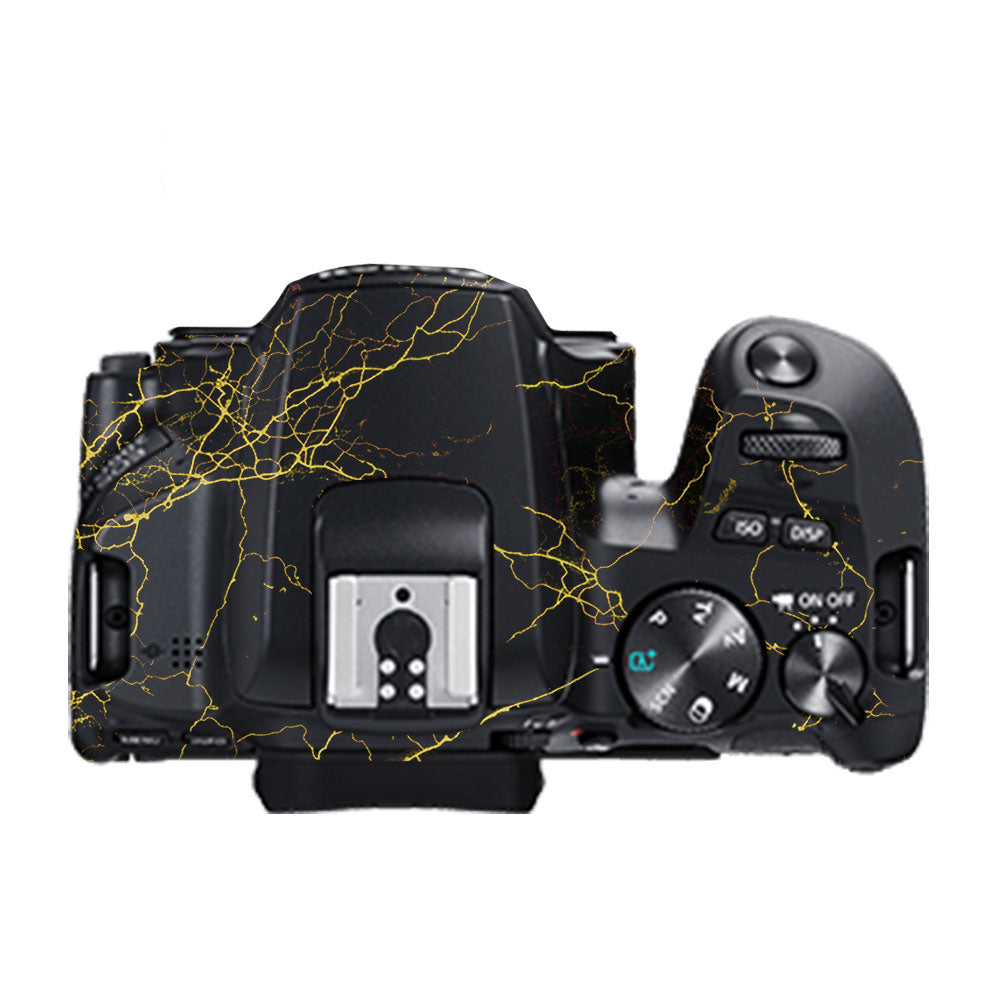 Electric Gold Veins Canon EOS 200D II Camera Skin
