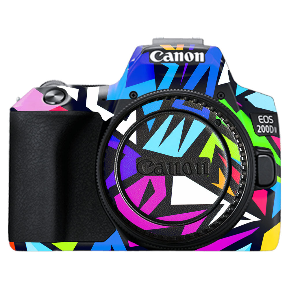 Bold Geometric Pop Canon EOS 200D II Camera Skin
