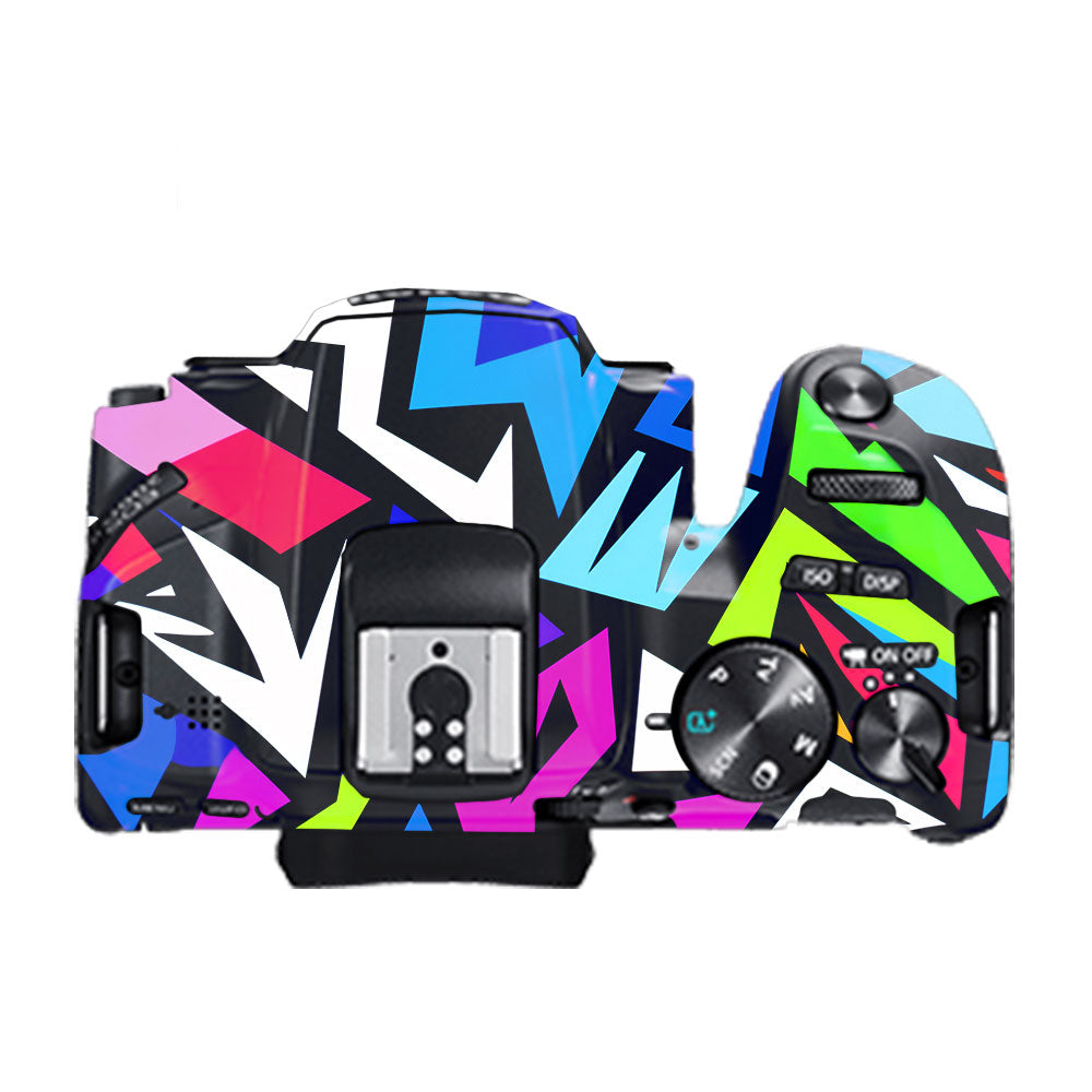 Bold Geometric Pop Canon EOS 200D II Camera Skin