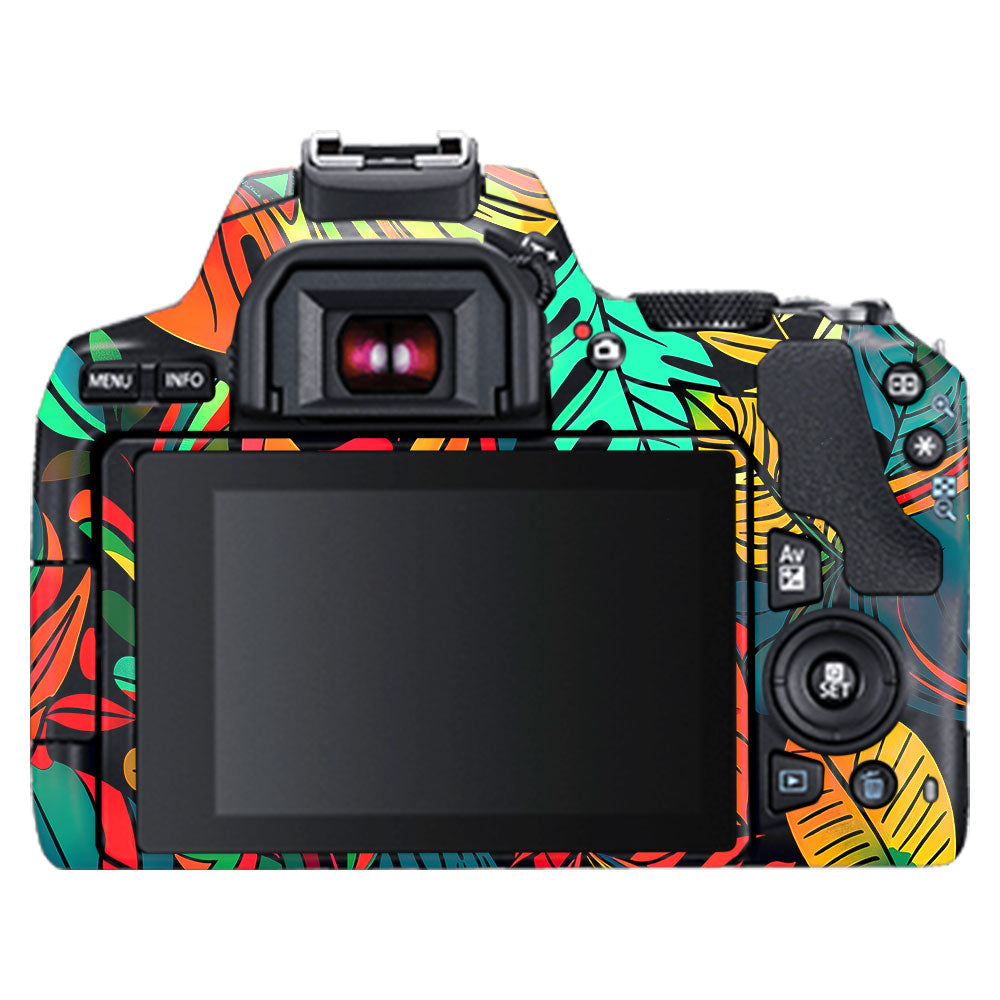 Tropical Jungle Leaves Canon EOS 200D II Camera Skin