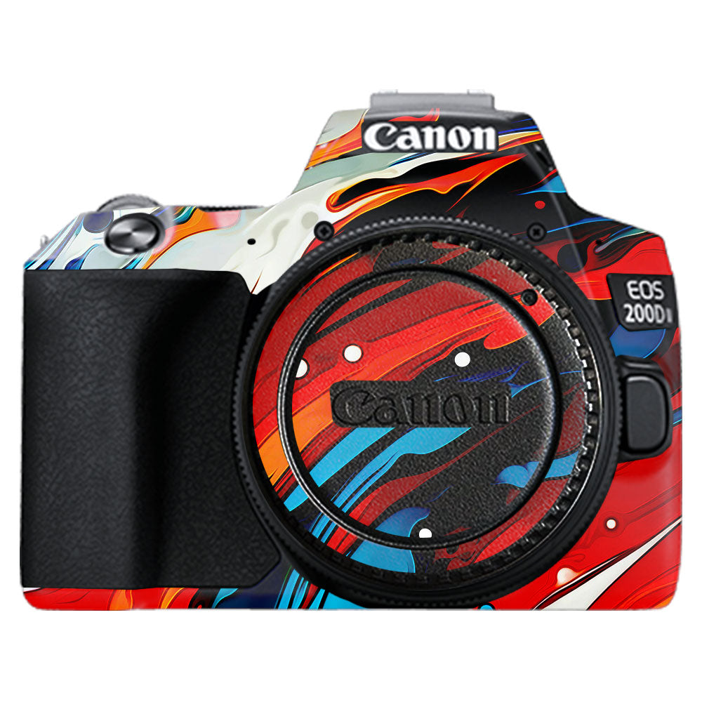 Fire & Ice Flow Canon EOS 200D II Camera Skin