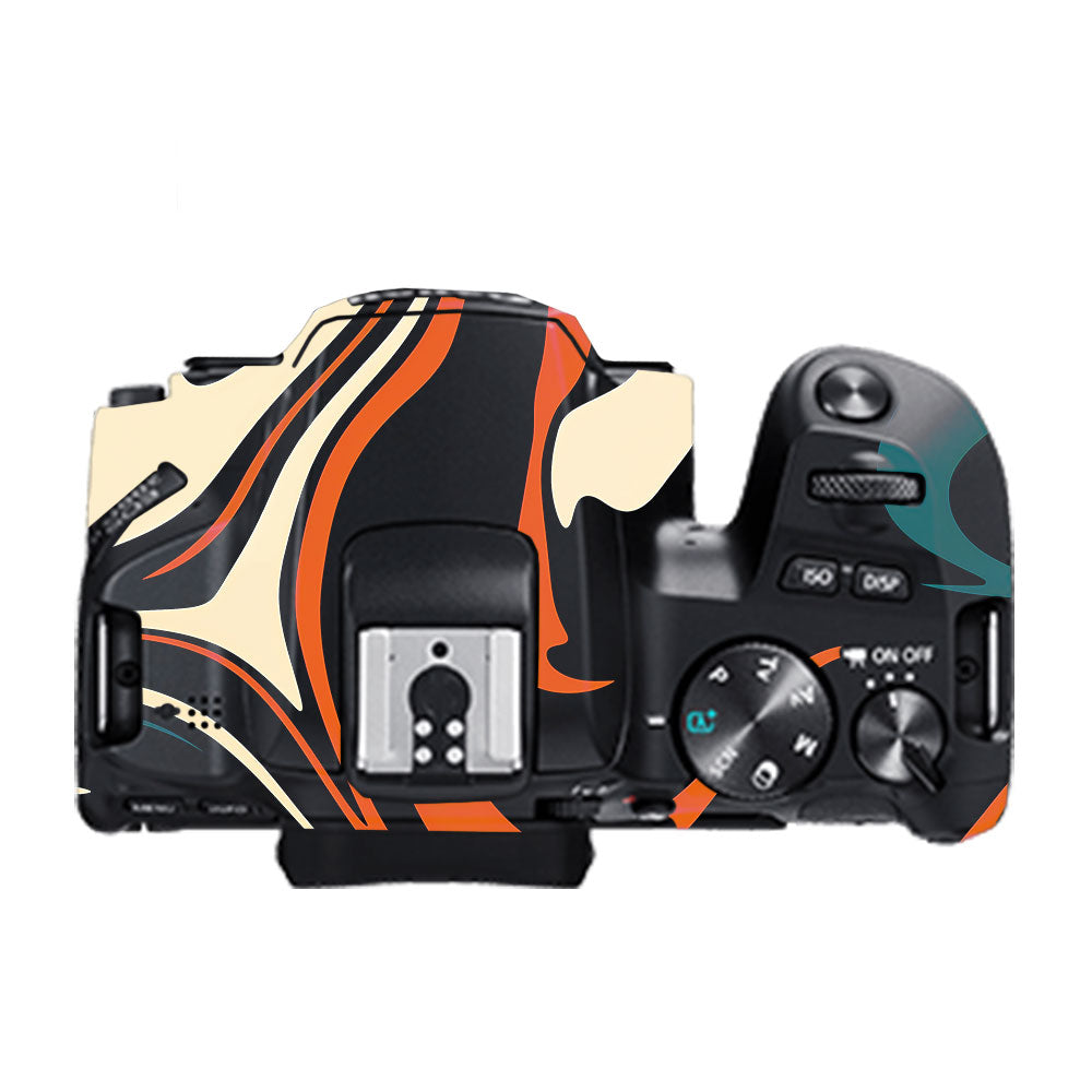 Mid-Century Abstract Swirl Canon EOS 200D II Camera Skin
