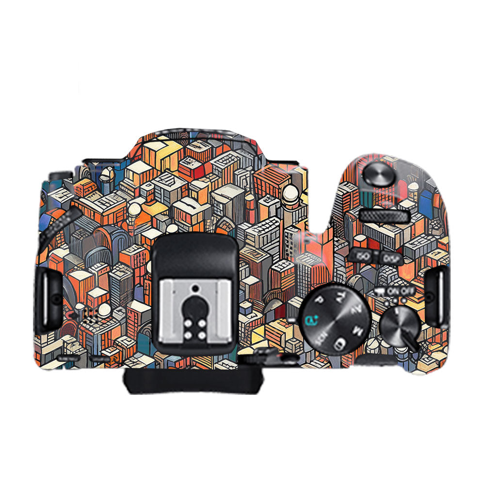 Isometric Cityscape Canon EOS 200D II Camera Skin