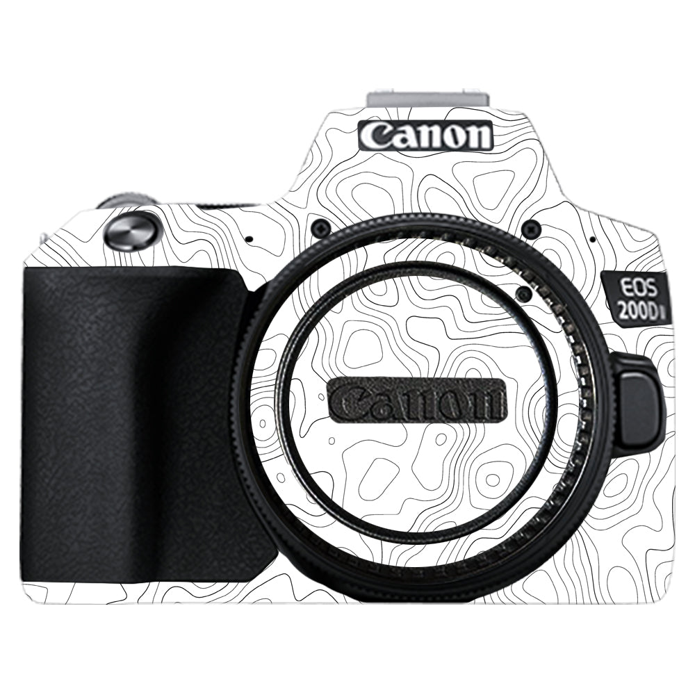 White Contour Design Canon EOS 200D II Camera Skins