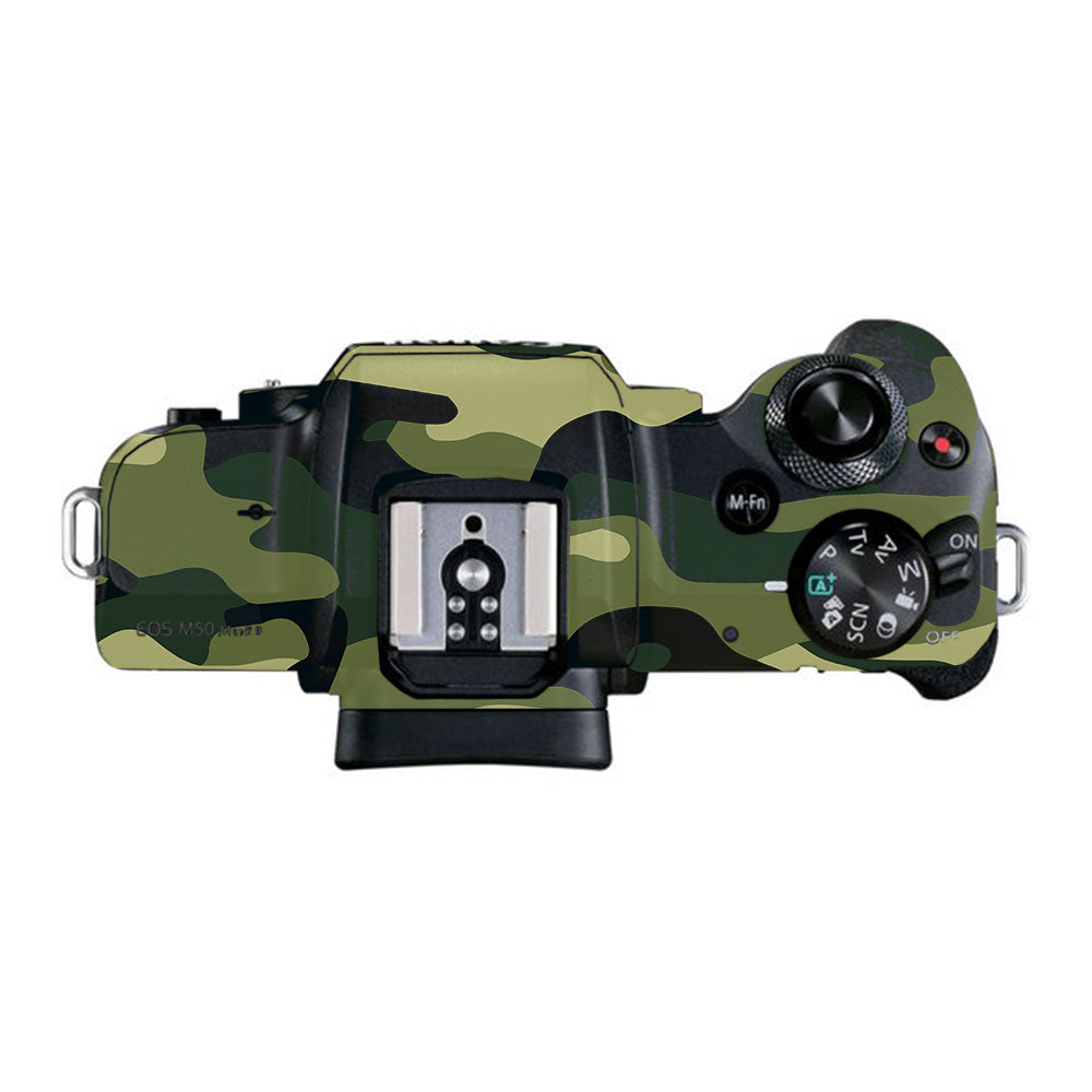Forest Green Camo Canon EOS M50 Mark II Camera Skins