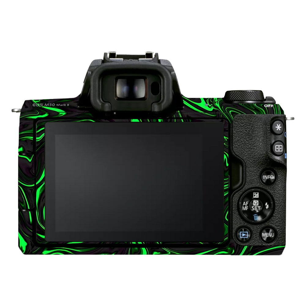 Green Liquid Pattern Canon EOS M50 Mark II Camera Skins