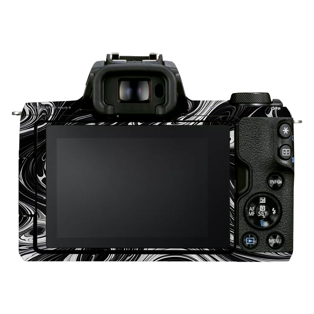 Black and White Marble Canon EOS M50 Mark II Camera Skins