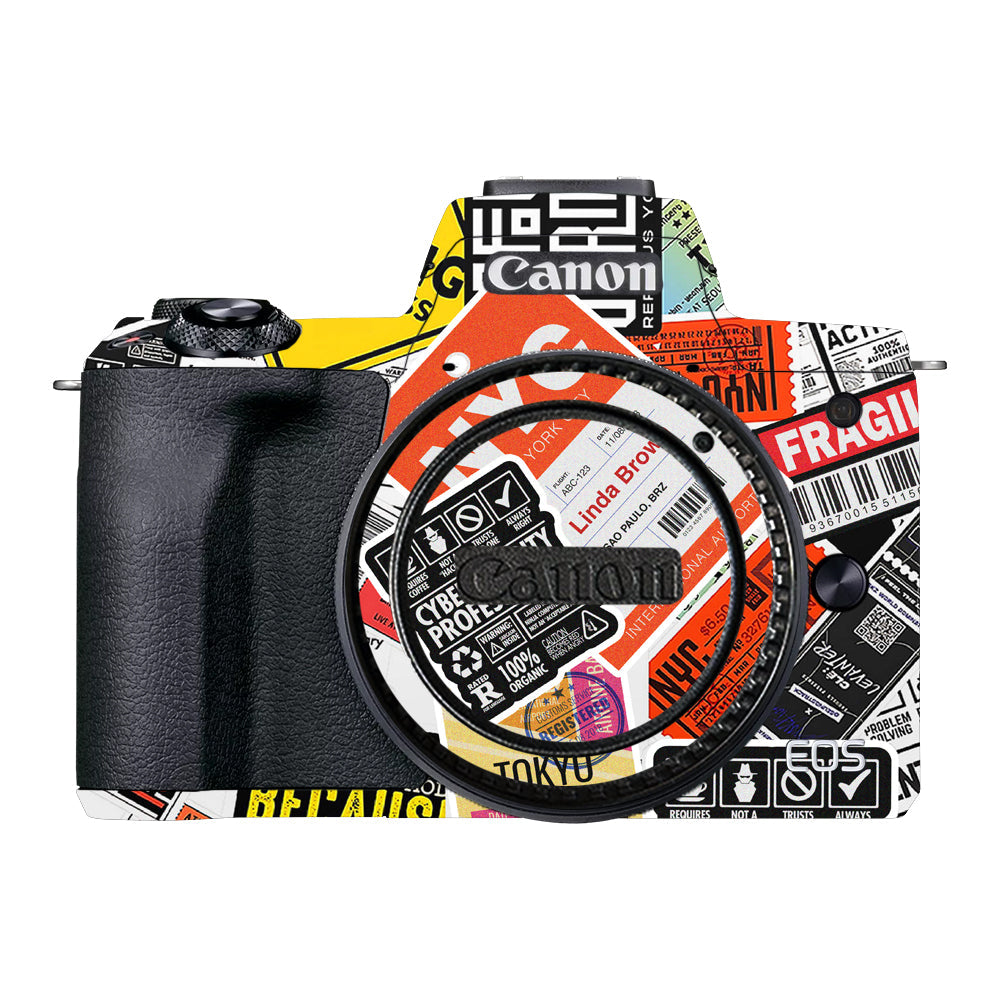 Tech Aesthetic Sticker Collage Canon EOS M50 Mark II Camera Skins