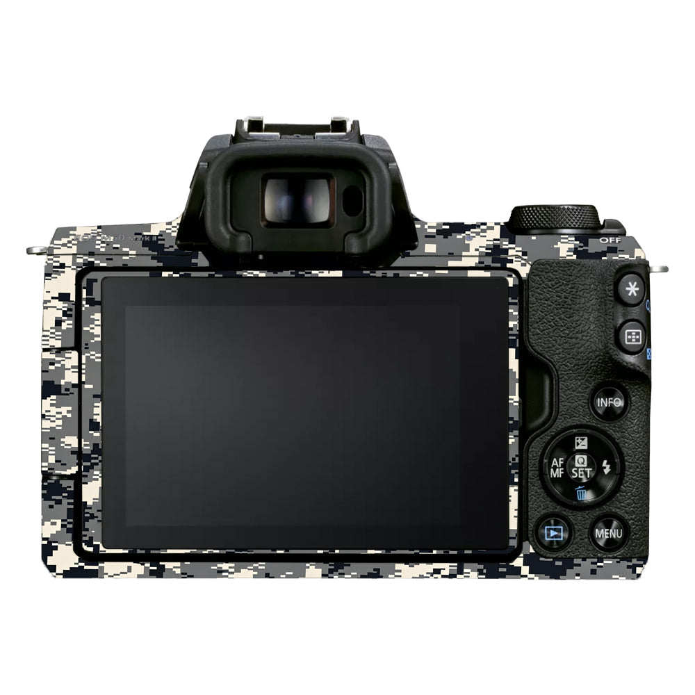 Grey Black Pixel Canon EOS M50 Mark II Camera Skins