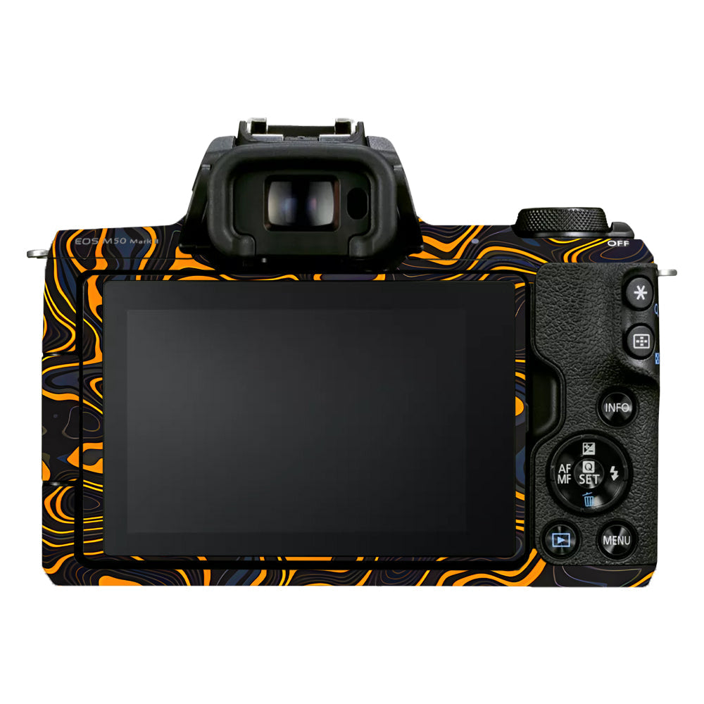 Amber Topographic Waves Canon EOS M50 Mark II Camera Skins