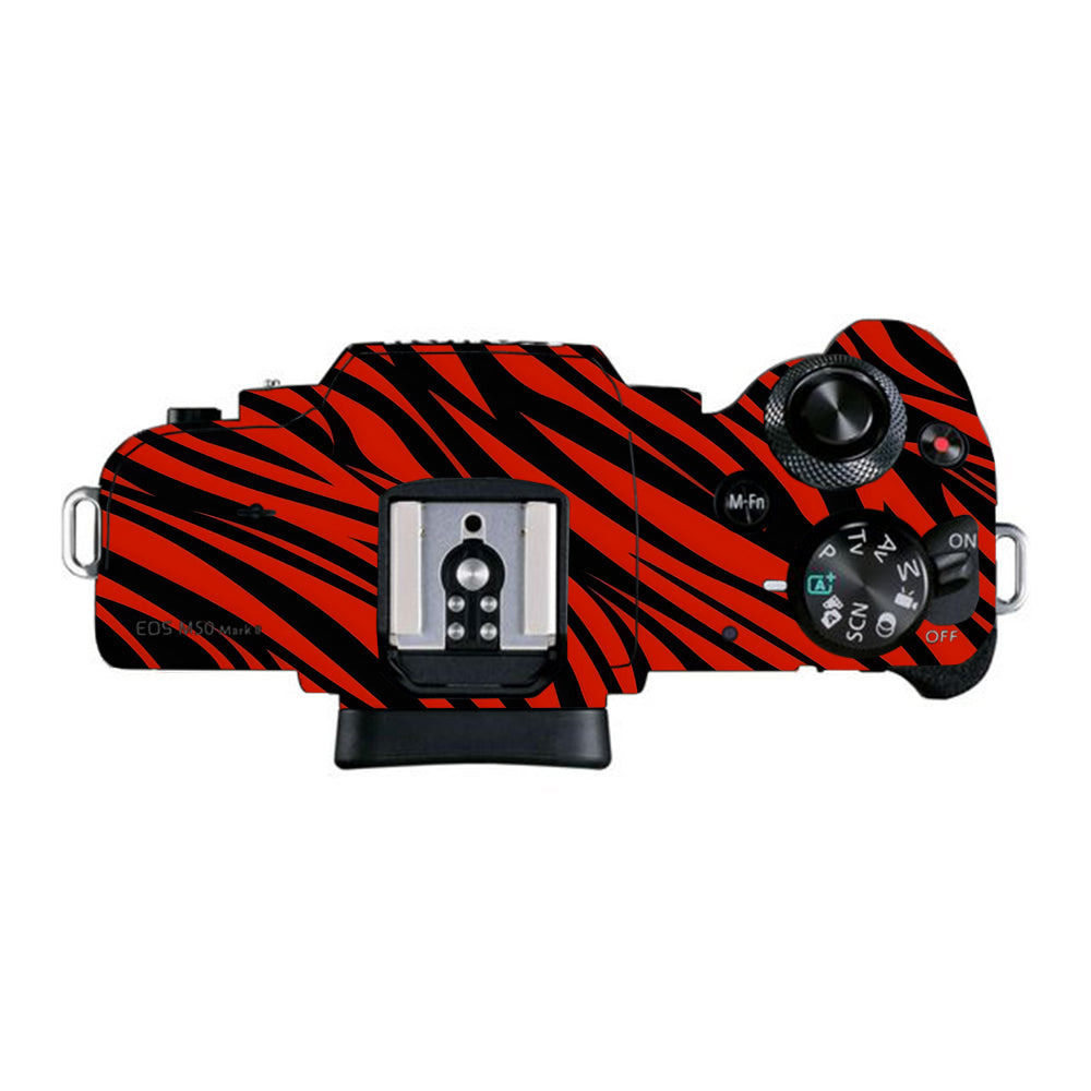 Red and Black Stripes Canon EOS M50 Mark II Camera Skins