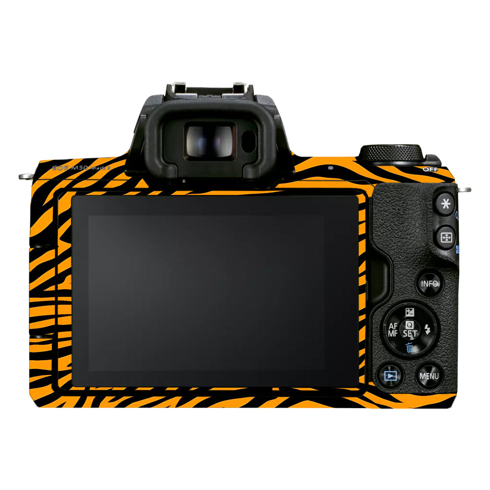 Zebra Gold Pattern Canon EOS M50 Mark II Camera Skins
