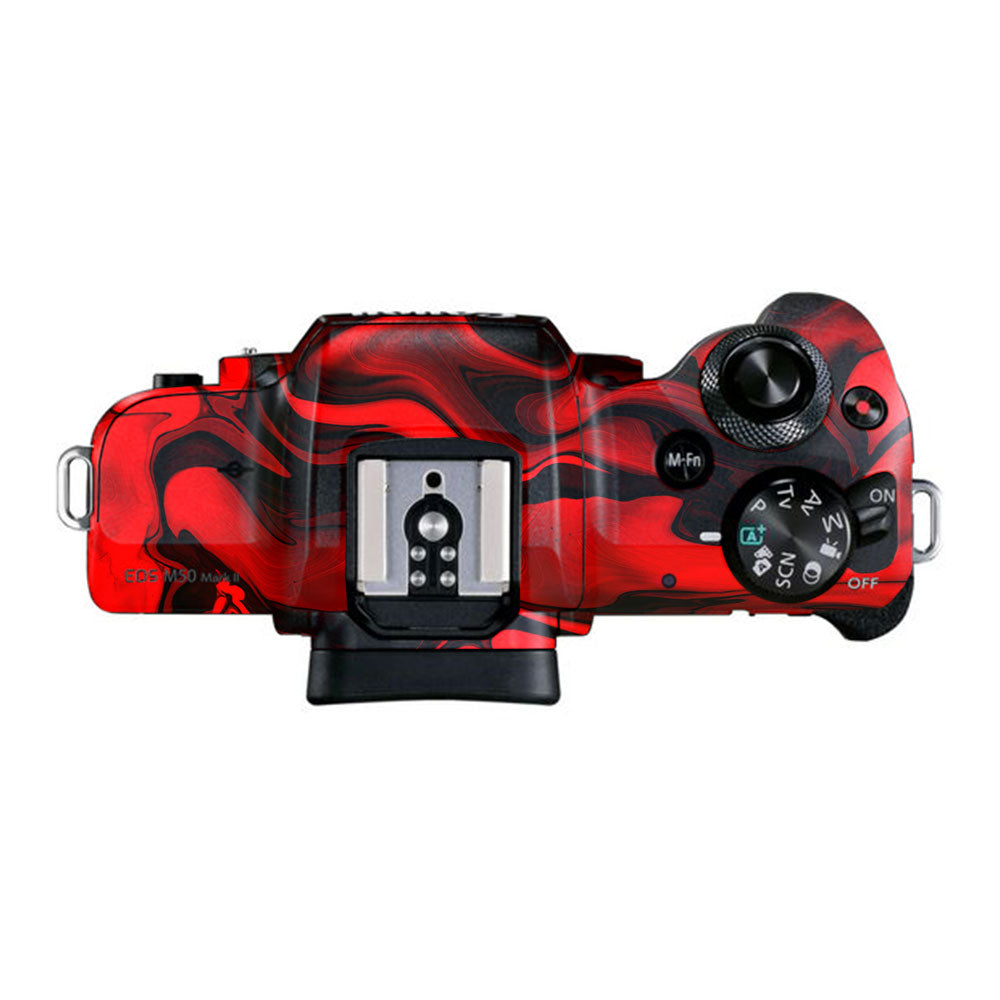 Red Lava Flow Canon EOS M50 Mark II Camera Skin