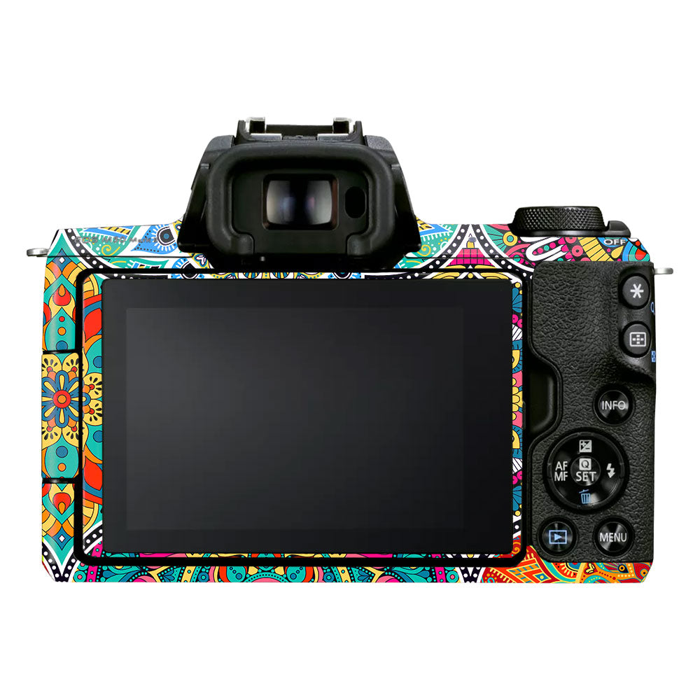 Boho Mandala Tile Pattern Canon EOS M50 Mark II Camera Skin