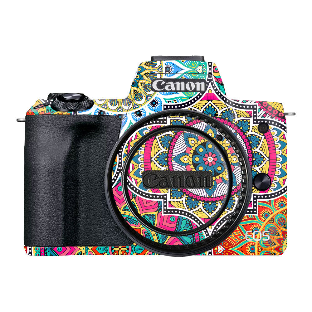 Boho Mandala Tile Pattern Canon EOS M50 Mark II Camera Skin