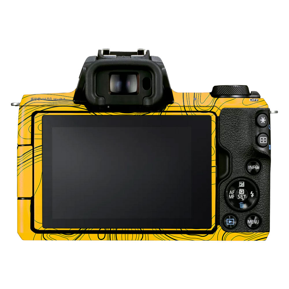Topographic Map Pattern Canon EOS M50 Mark II Camera Skin