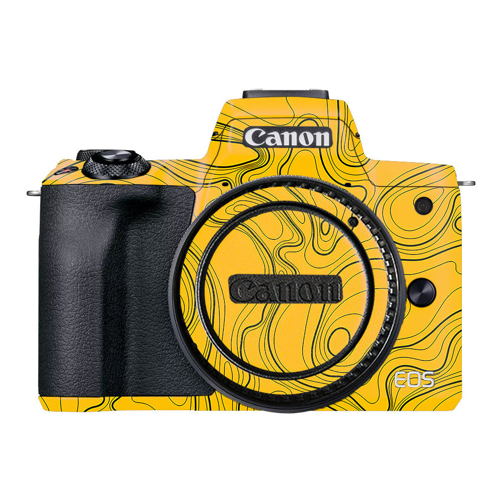 Topographic Map Pattern Canon EOS M50 Mark II Camera Skin