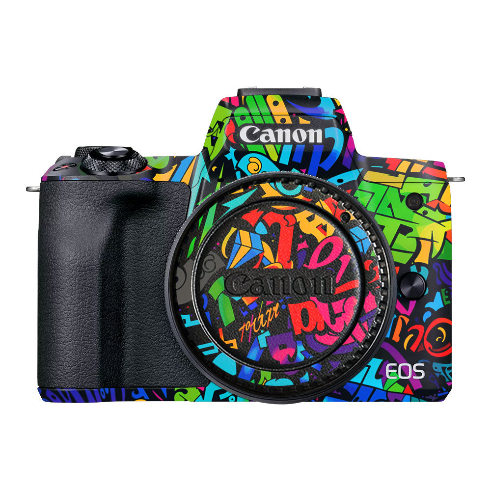 Colorful Urban Street Art Lettering Canon EOS M50 Mark II Camera Skin