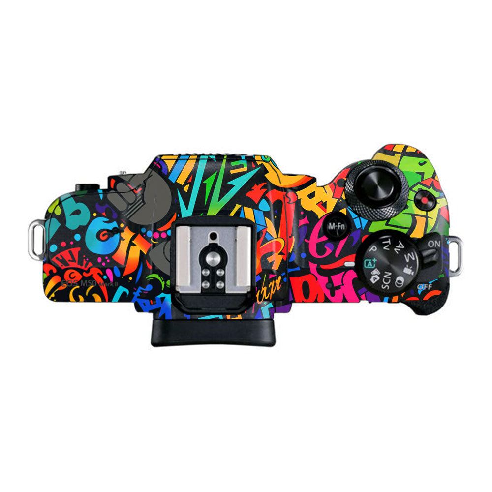 Colorful Urban Street Art Lettering Canon EOS M50 Mark II Camera Skin