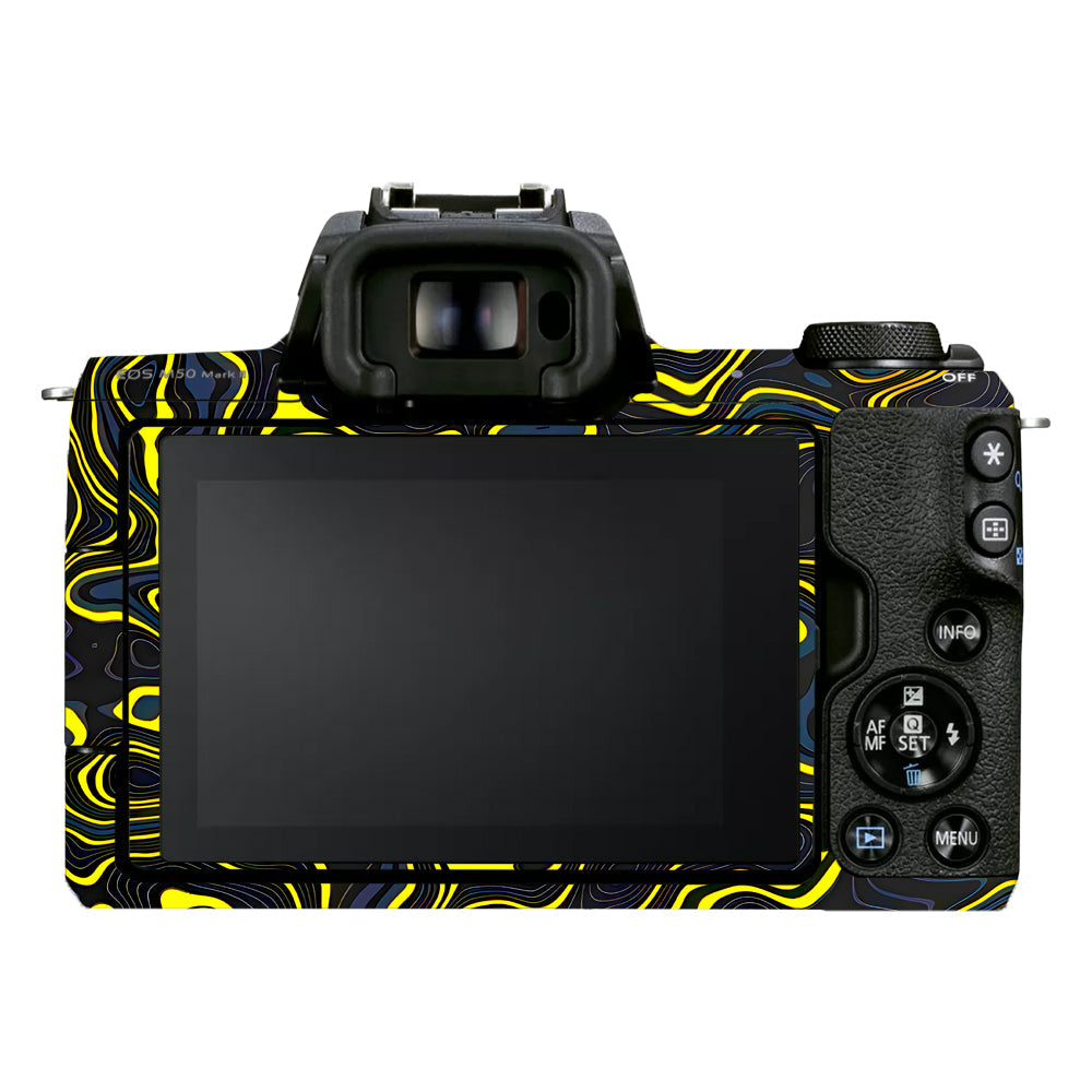 Neon Lava Contours Canon EOS M50 Mark II Camera Skins
