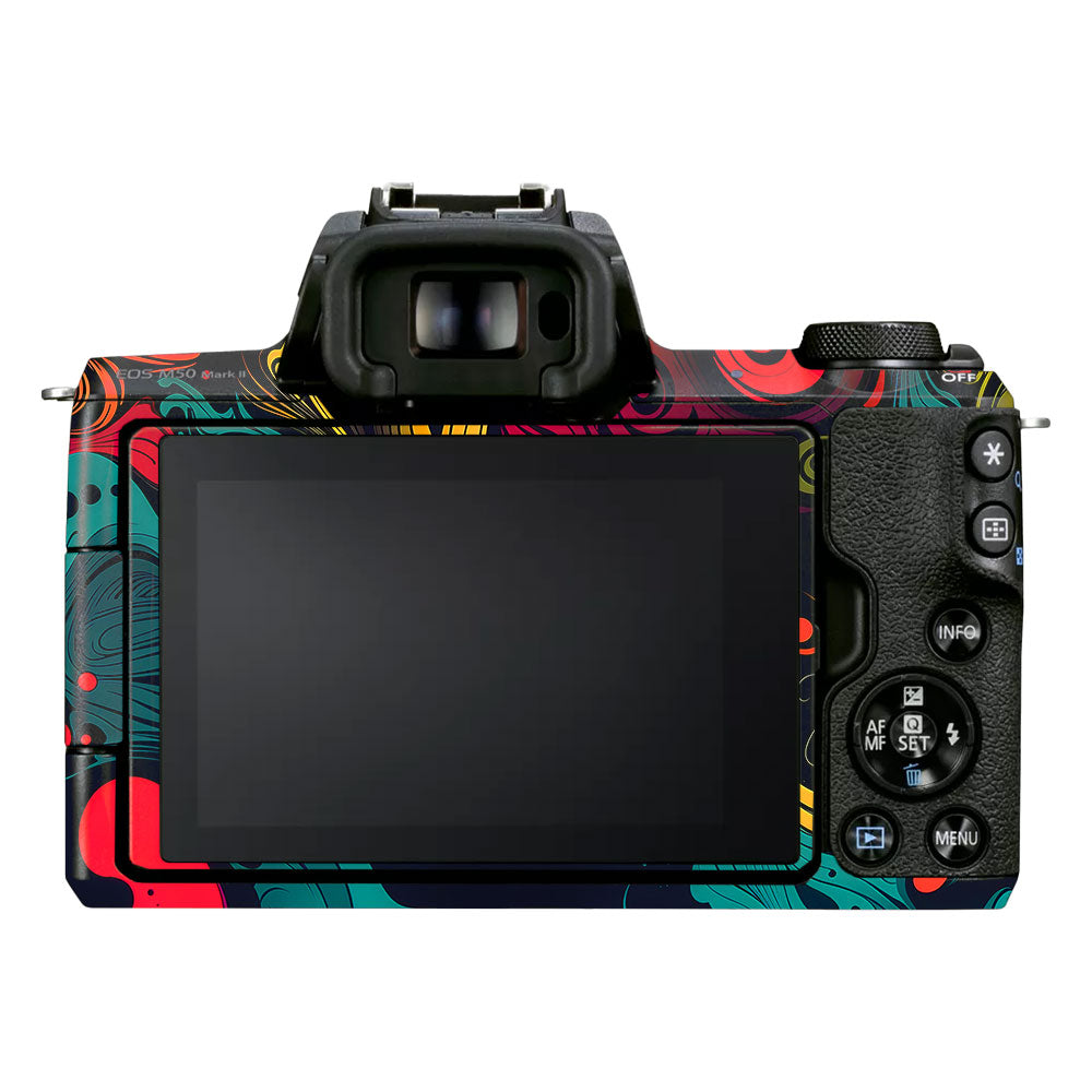Psychedelic Color Swirl Canon EOS M50 Mark II Camera Skin