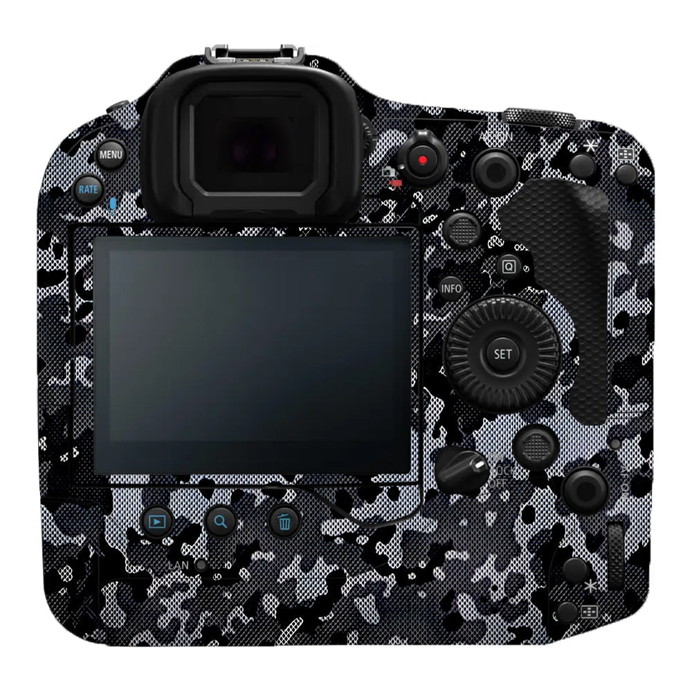 Stealth Grey Camo Canon EOS R3 Camera Skins