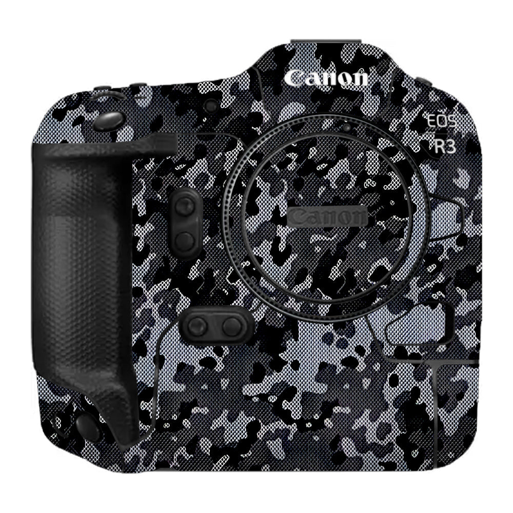 Stealth Grey Camo Canon EOS R3 Camera Skins
