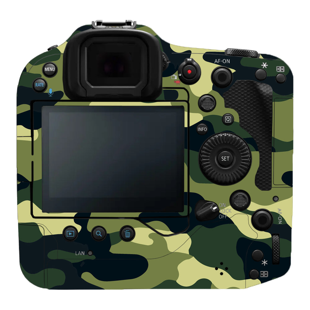 Forest Green Camo Canon EOS R3 Camera Skins