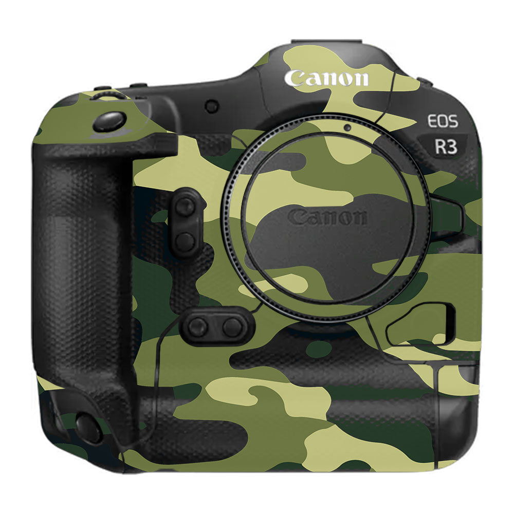 Forest Green Camo Canon EOS R3 Camera Skins