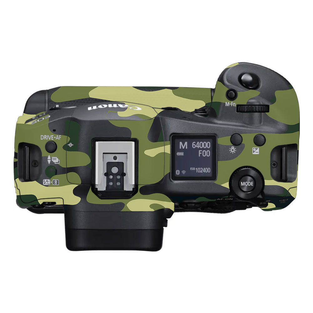 Forest Green Camo Canon EOS R3 Camera Skins