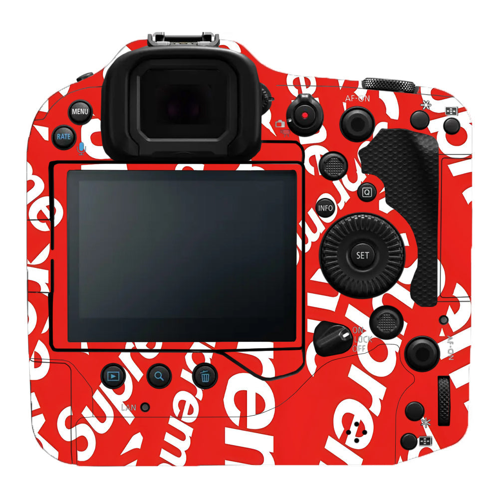 Supreme Red Canon EOS R3 Camera Skins