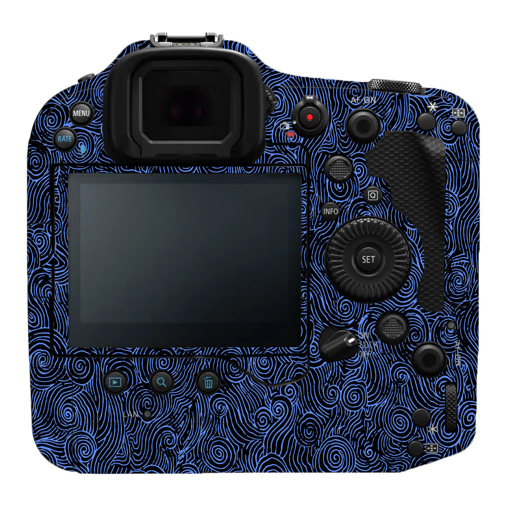 Blue Spirals Canon EOS R3 Camera Skins