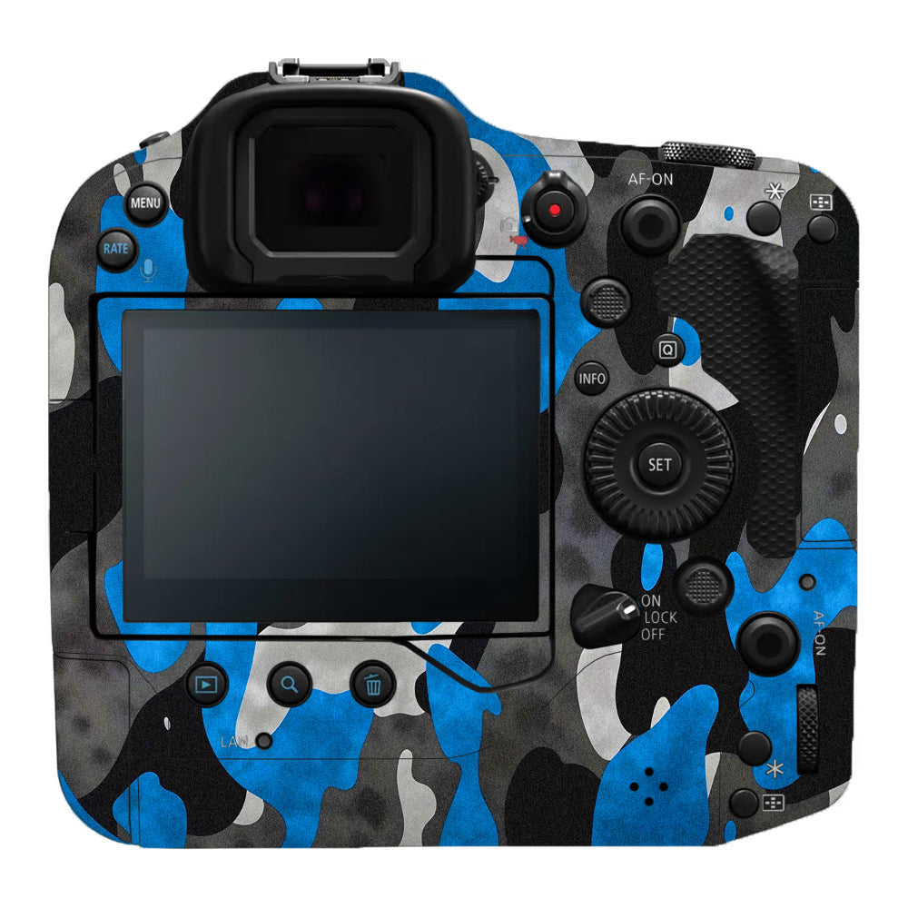Blue Grey Camo Canon EOS R3 Camera Skins