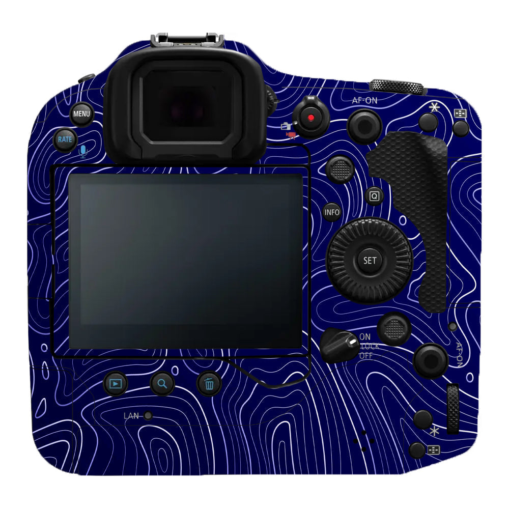 Deep Blue Contour Canon EOS R3 Camera Skins