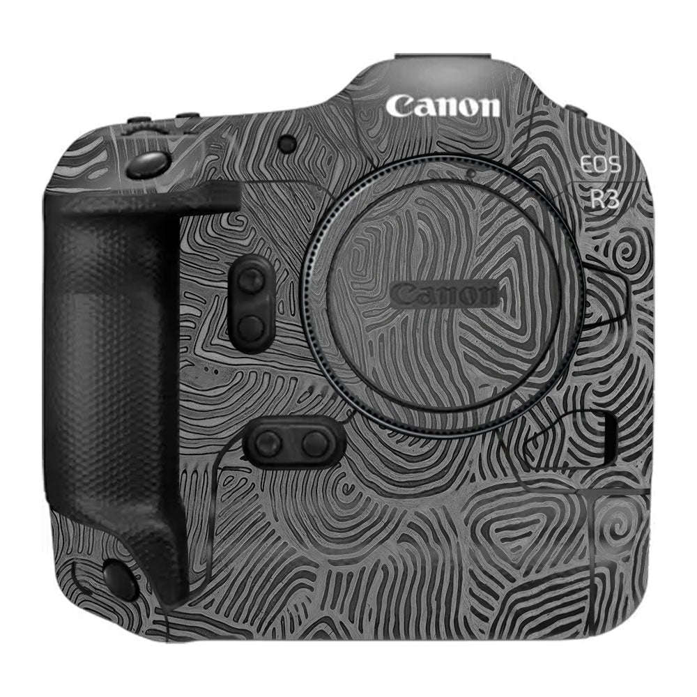 Monochrome Line Maze Canon EOS R3 Camera Skin