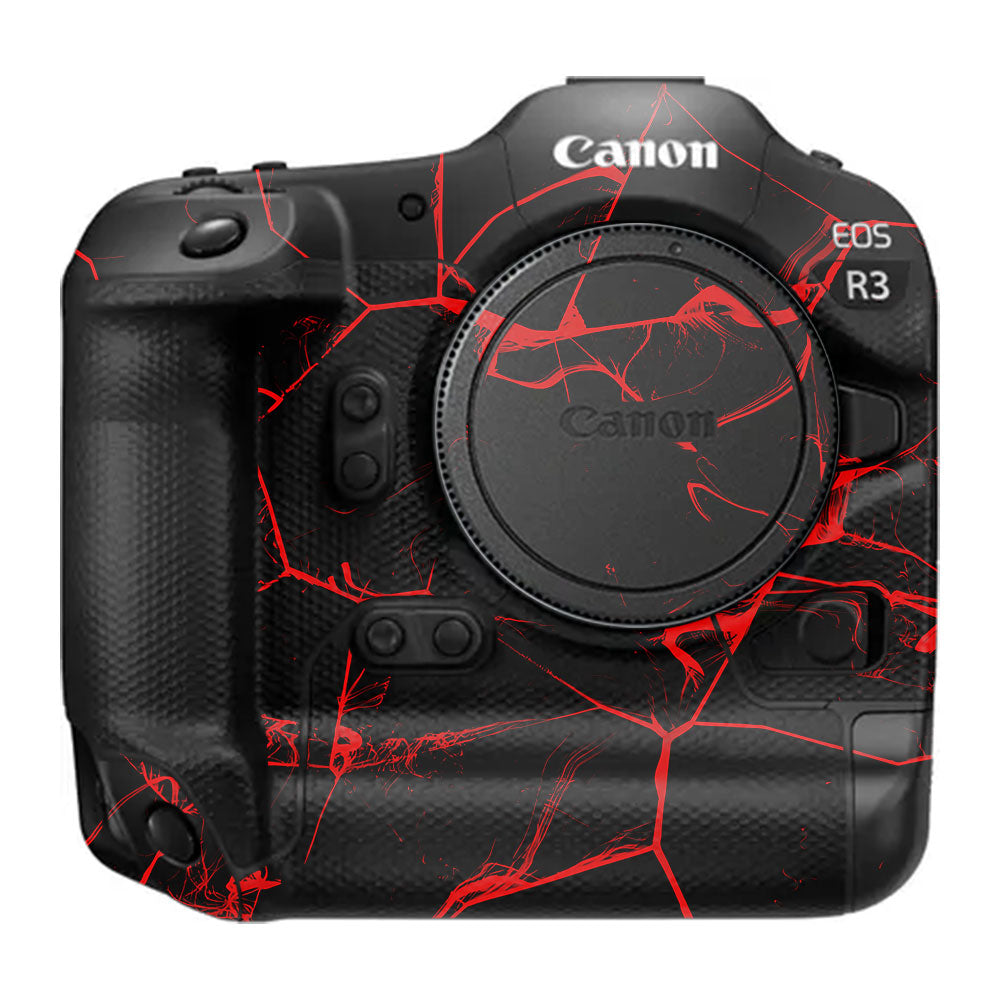 Red Neural Grid Canon EOS R3 Camera Skin